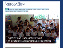 Tablet Screenshot of americanthaifoundation.org